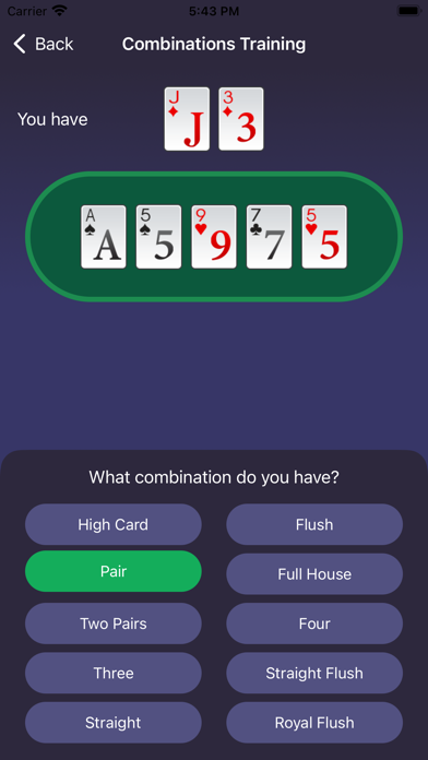 Evenbet Poker Trainer Screenshot