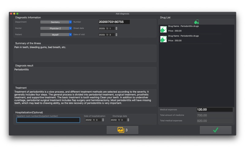 Screenshot #5 for My medical clinic software