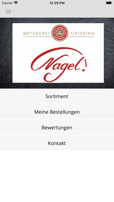 Metzgerei Nagel Screenshot