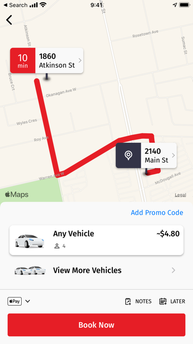 Penticton Taxi Screenshot