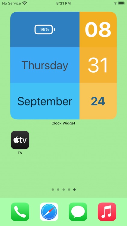 Clock Widget - Funky Colors screenshot-9