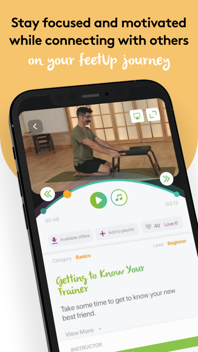 FeetUp® Experience Screenshot