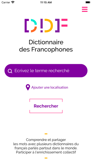 Dictionnaire des francophones Screenshot