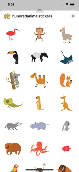Game screenshot 100 Animal Stickers apk