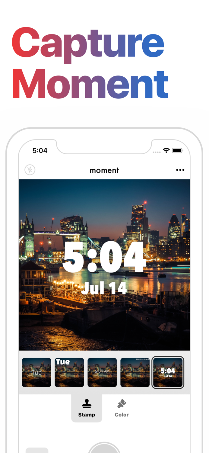 moment - Timestamp Camera