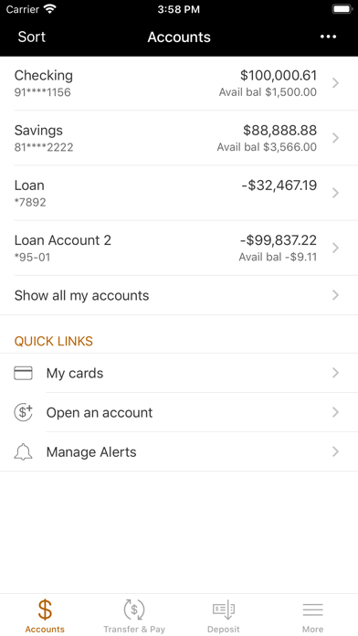 Reliance Bank MN Mobile Screenshot