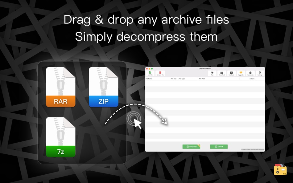 #4. Oka Unarchiver Pro - Unzip RAR (macOS) 由: 成浩 吴