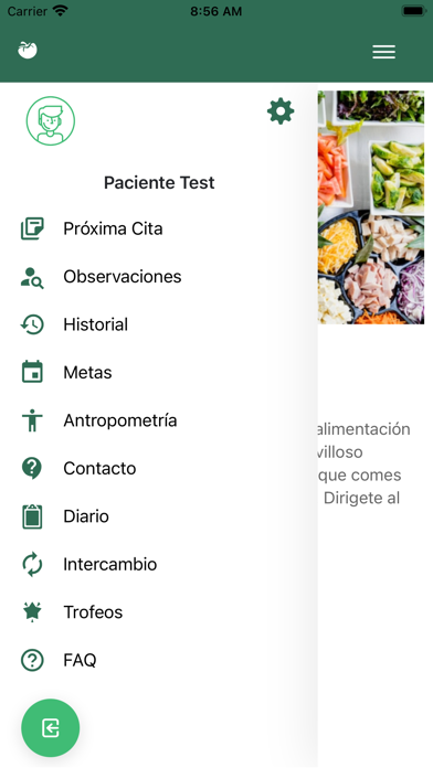Consultas Nutrición Screenshot