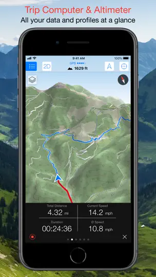 Скриншот Maps 3D - Outdoor GPS на iPhone 2
