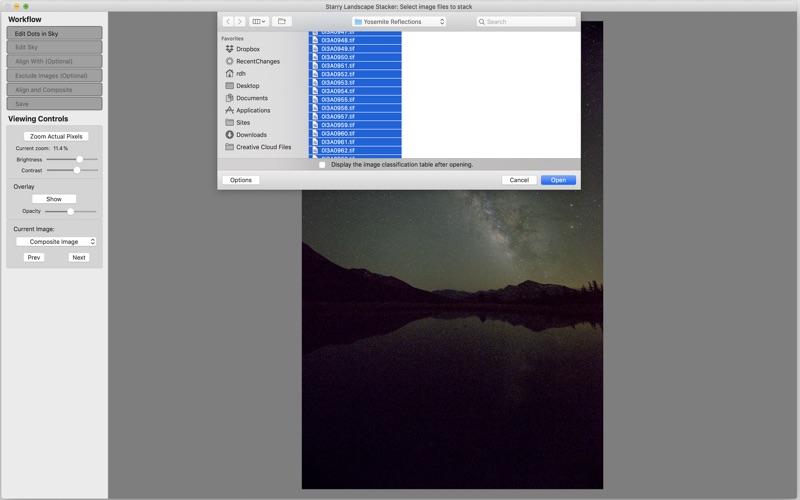 Screenshot #1 pour Starry Landscape Stacker