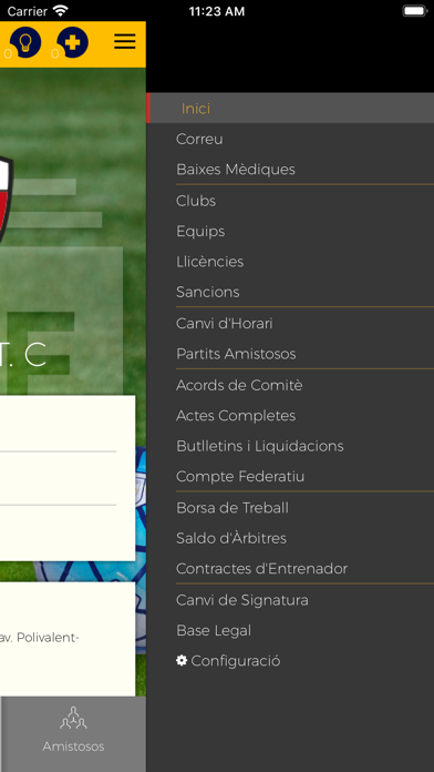 Intranet Clubs Screenshot