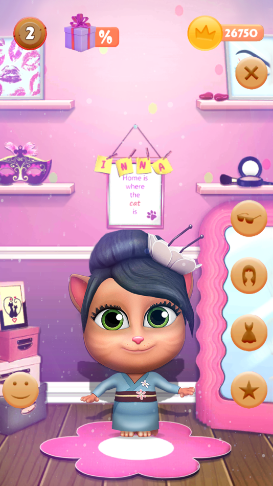 #1. My Virtual Talking Cat Inna (iOS) 由: Gravity Code