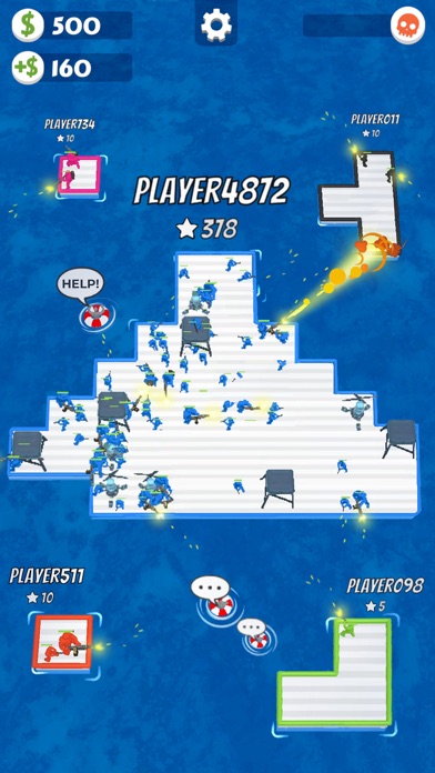 War of Rafts: Sea Battle Game Screenshot