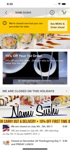 Nami Sushi Restaurant screenshot #3 for iPhone