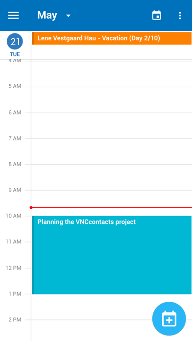 VNCcalendar Screenshot