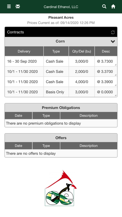 Cardinal Ethanol LLC Screenshot
