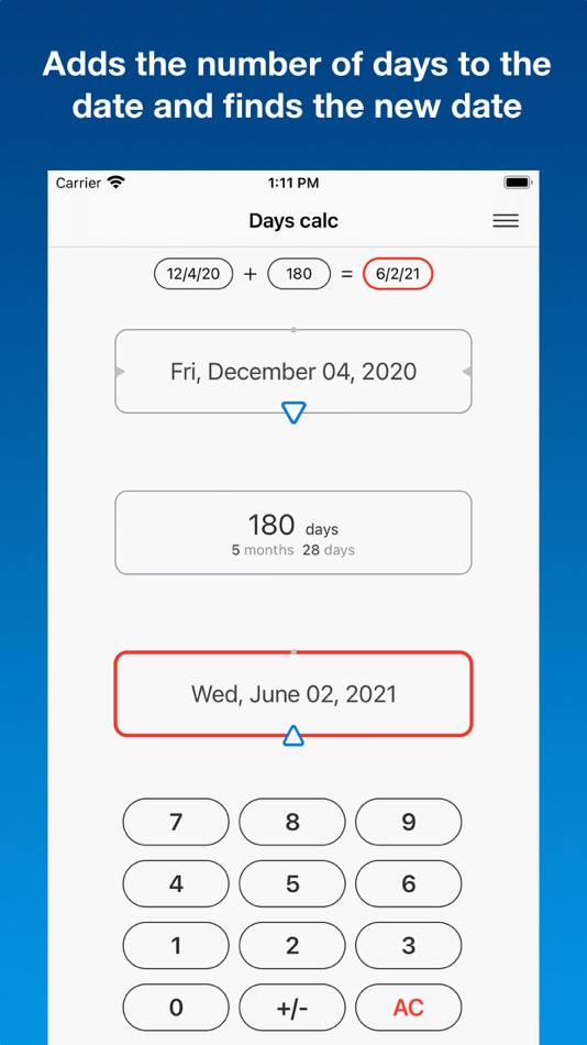 #1. Days calc - dates calculator (iOS) 由: Evgeny Turchaninov