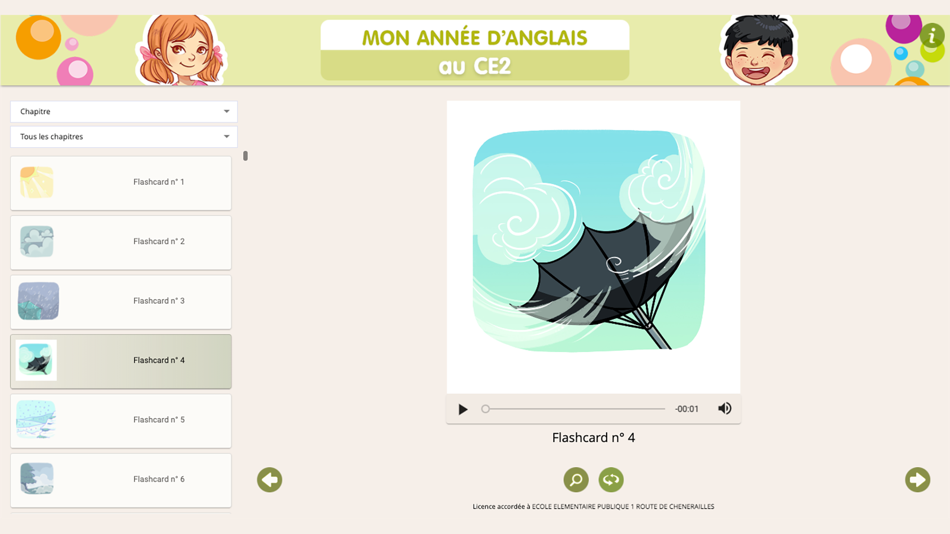 #1. Mon année d'anglais au CE2 (iOS) By: Éditions JOCATOP