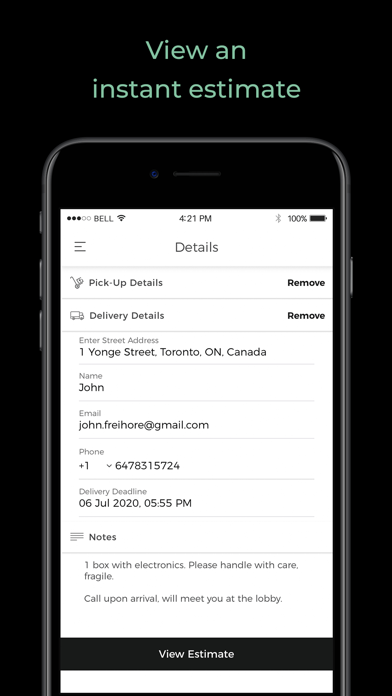 GOFR Courier Screenshot