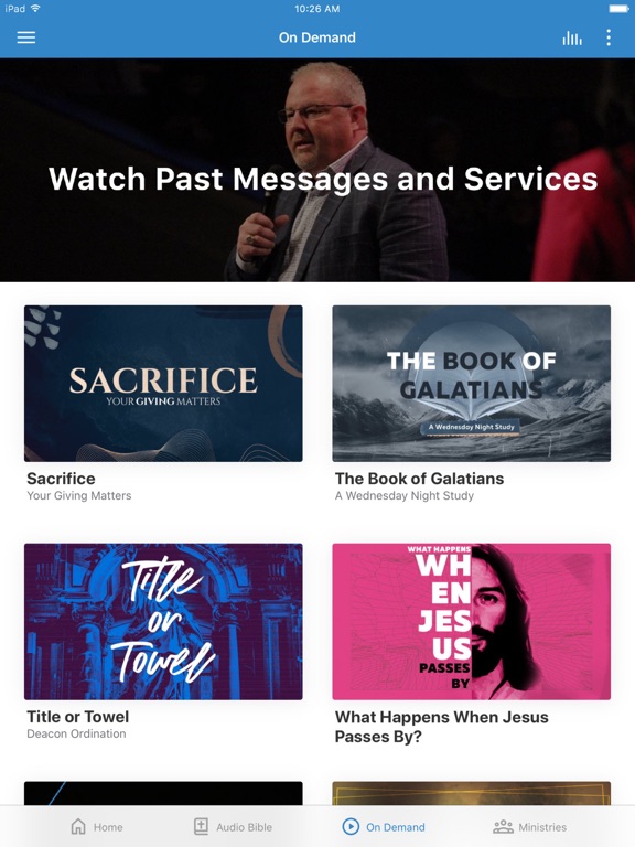 Villa Rica First Baptist iPad screenshot 2 - Lifestyle app