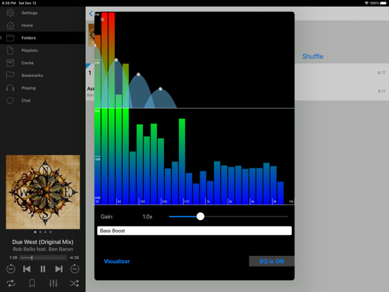 iSub Music Streamer iPad app afbeelding 2