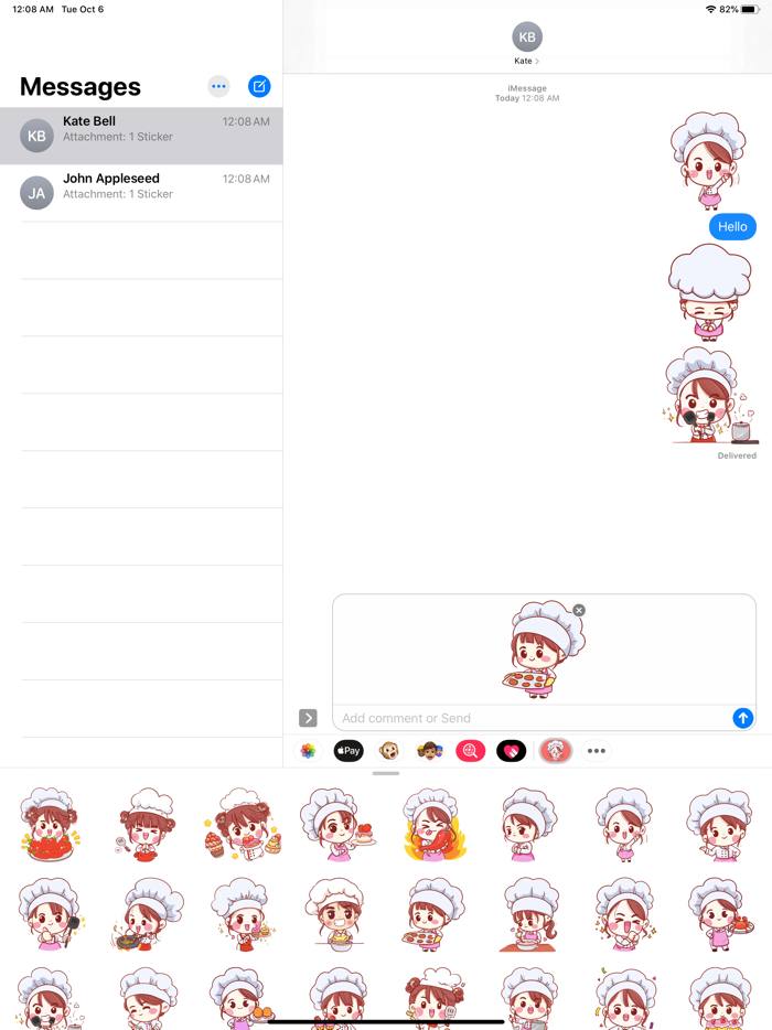 Chef Ophelia Stickers