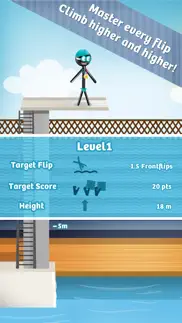 stickman high diving iphone screenshot 4
