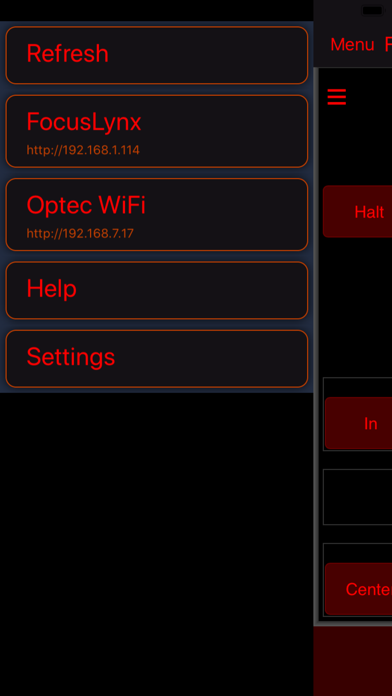 Optec Remote Screenshot