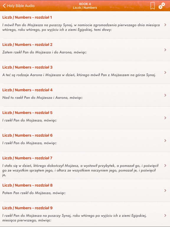 Screenshot #5 pour Polish Bible Audio mp3: Biblia