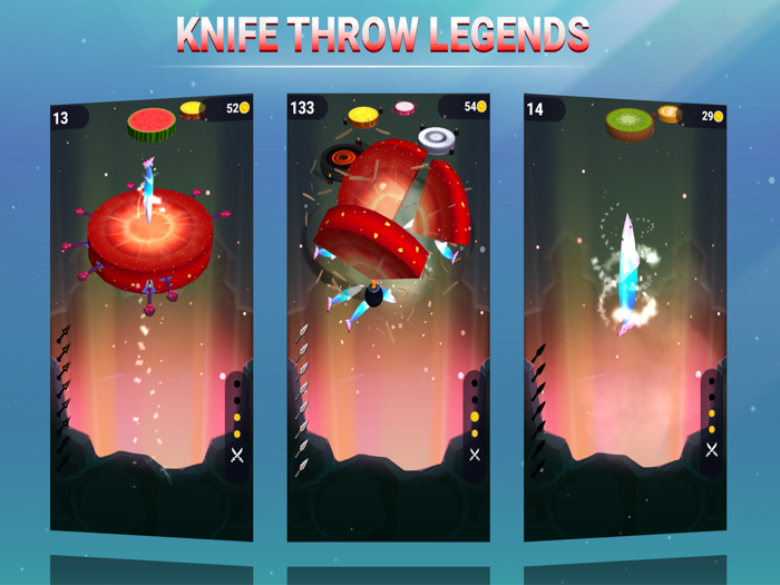 Knife Throw 3D Legend