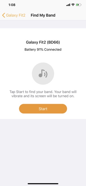galaxy fit connect to iphone