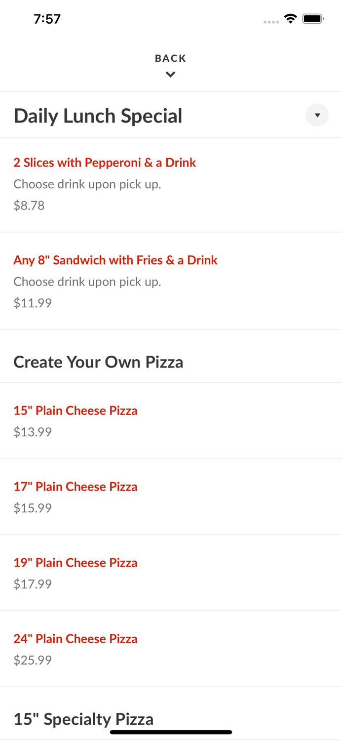 Tonys Pizza - Raleigh