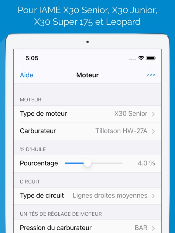 Screenshot #6 pour Carburation pour IAME moteurs