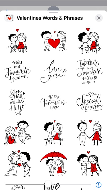 Valentines Words and Phrases