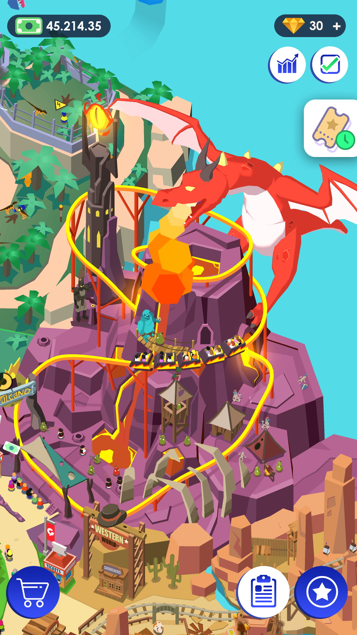 Idle Theme Park - Tycoon Game screenshot 2