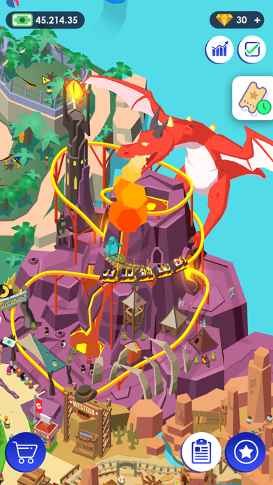 Idle Theme Park - Tycoon Game Screenshot