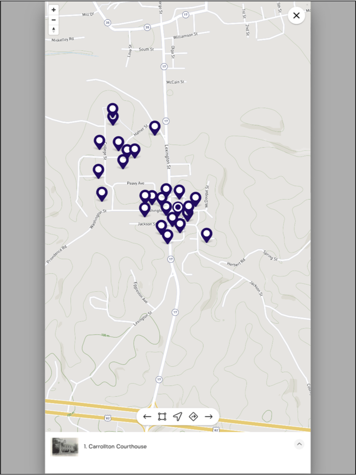 Walking Tour of Carrollton MS