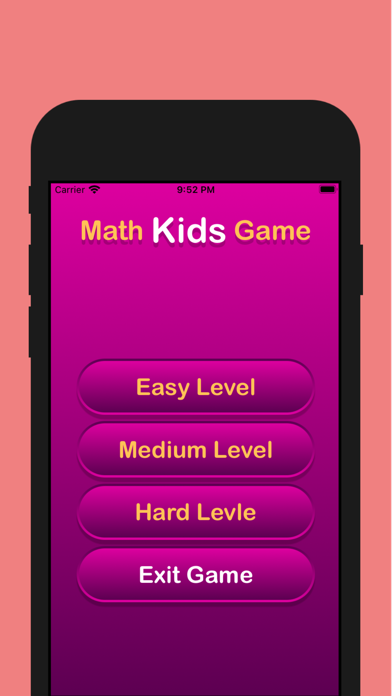 Screenshot #3 pour MathKids Game by WGO