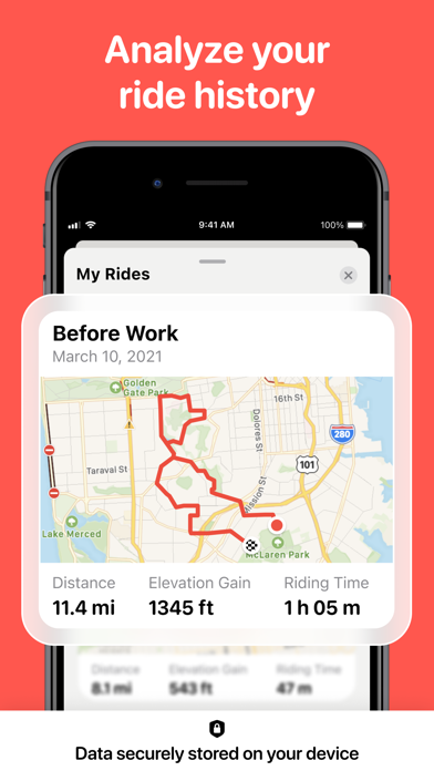 Bike Tracker & Cycling App Screenshot