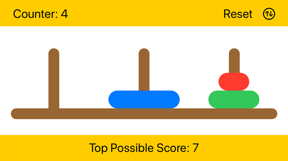 #4. Hanoi Tower Logic (iOS) By: Robert Martens