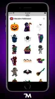 macabre halloween stickers iphone screenshot 2