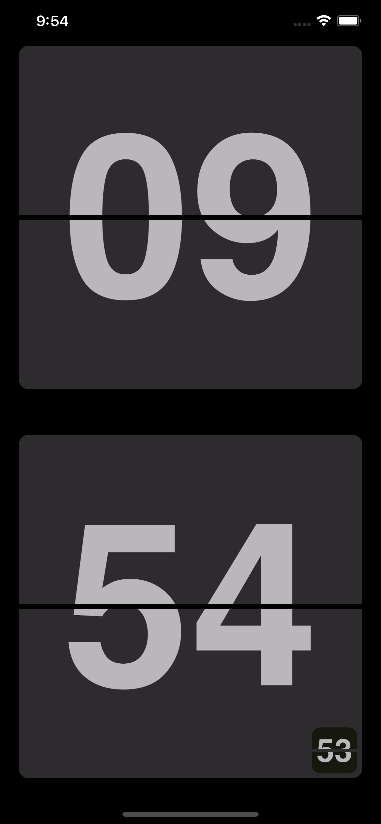Flip clock - Time management