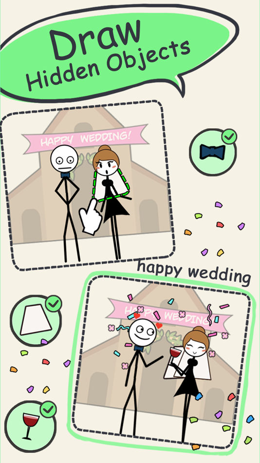 #1. Draw Puzzle 3: missing part (iOS) By: Mai Chan