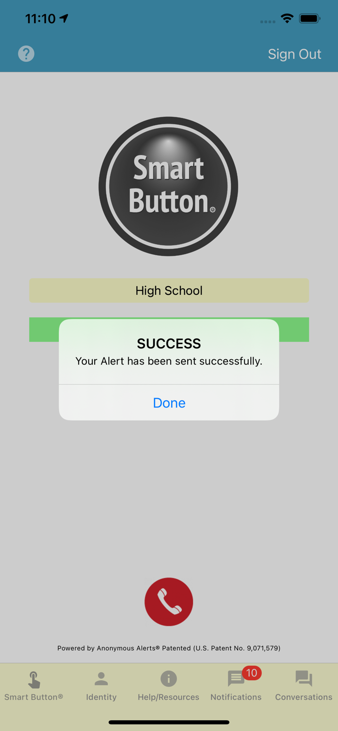 Smart Button Panic Button