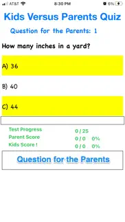 kids versus parents quiz app iphone screenshot 1