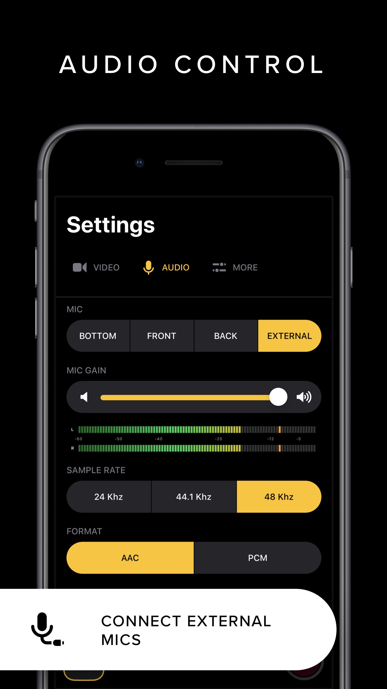 Screenshot do app REC - Pro Video Camera