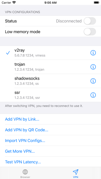 Fair VPN Screenshot