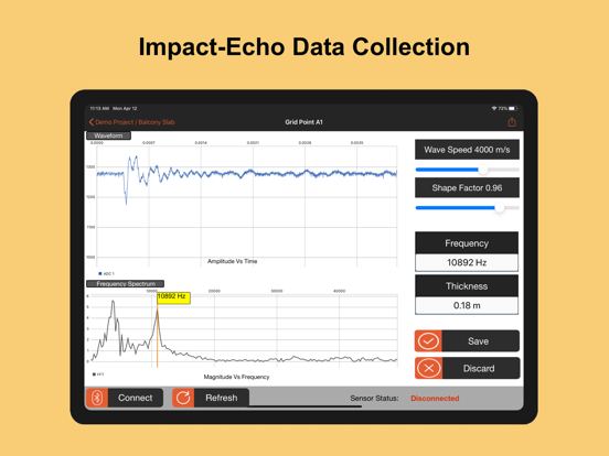 Screenshot #5 pour FPrimeC: Impact-Echo