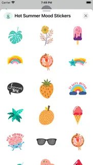 How to cancel & delete hot summer mood stickers 1