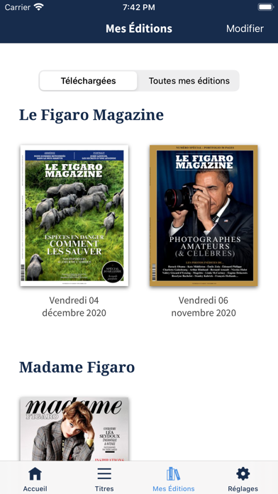 Kiosque Figaro : le Journal Screenshot